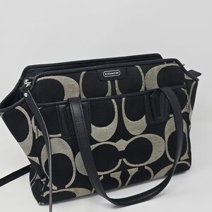 Coach Black and Gray Women's Bag